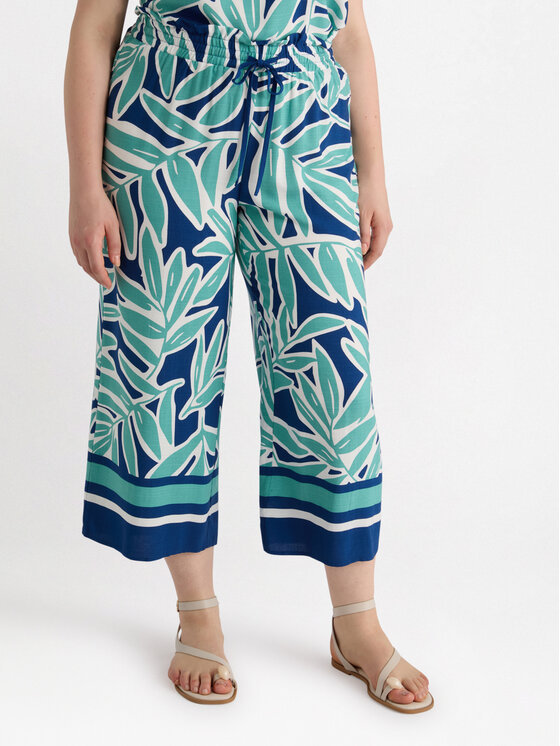 Fiorella Rubino Fiorella Rubino Pantaloni di tessuto P158T004986N0Z4 Blu Cropp Fit