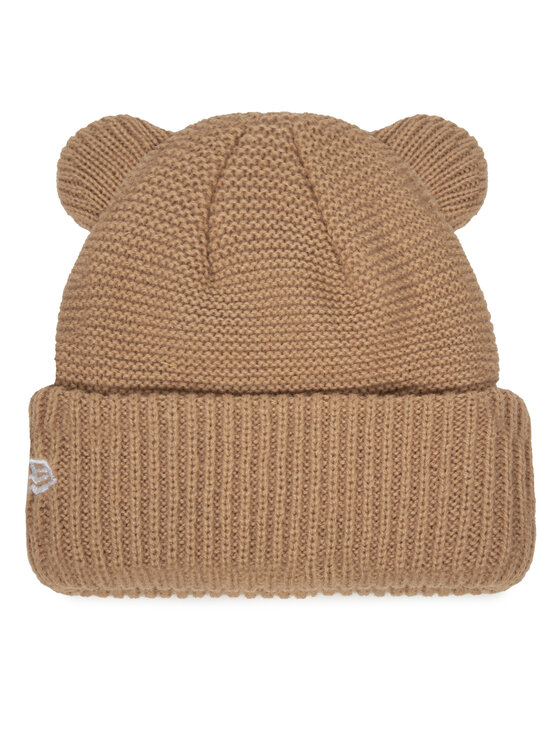 New Era New Era Kapa Teddy Bear Ears Cuff Knit Beanie 60580794 Rjava