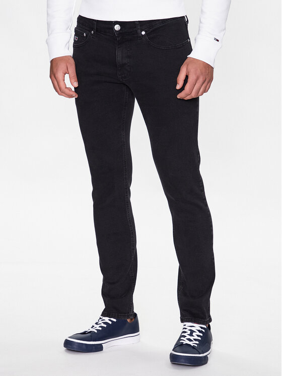 Tommy Jeans Jeans hlače Scanton DM0DM16065 Črna Slim Fit