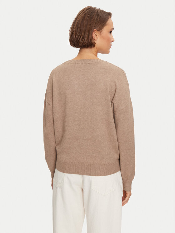 REPLAY Replay Sweter DK3301.000.G23372 Beżowy Loose Fit
