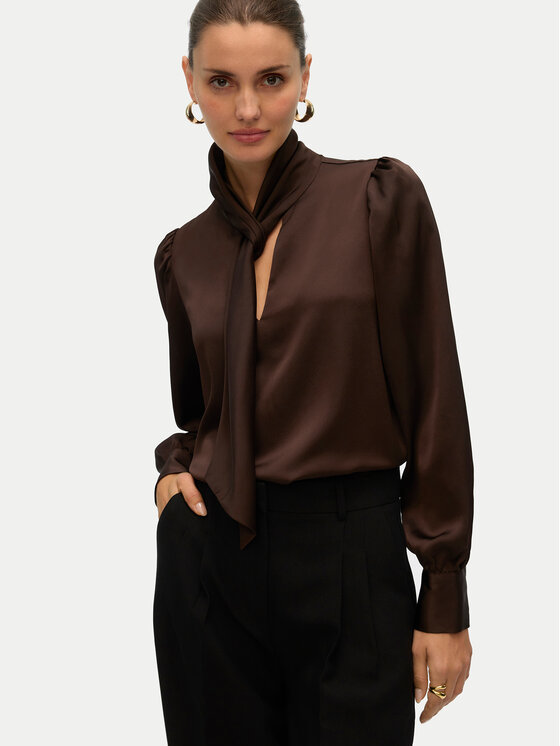 Vero Moda Vero Moda Μπλουζάκι Nini 10336252 Καφέ Standard Fit