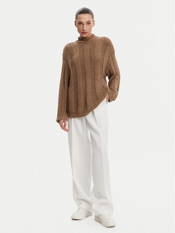 Tommy Hilfiger Tommy Hilfiger Pullover WW0WW44486 Braun Relaxed Fit