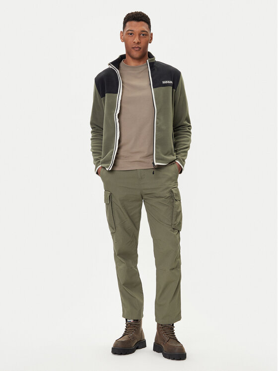 Napapijri Napapijri Flis T-Dergana NP0A88V1 Zelena Regular Fit