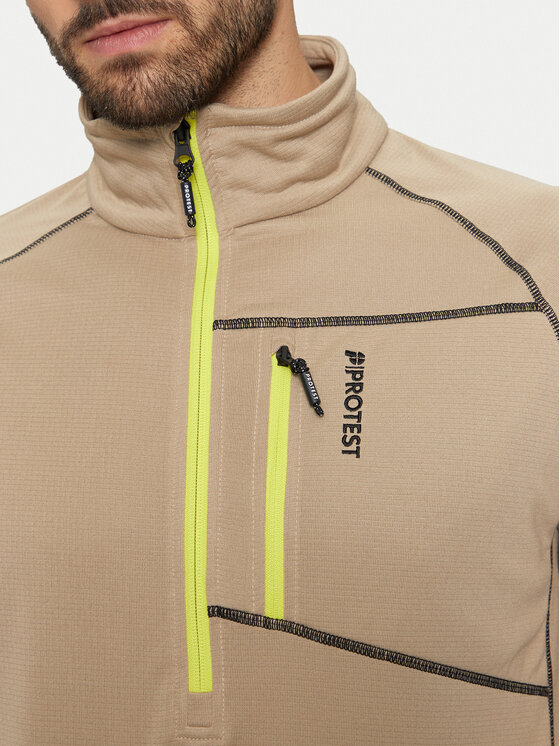 Protest Protest Технічний світшот Kody 3710644 Бежевий Regular Fit