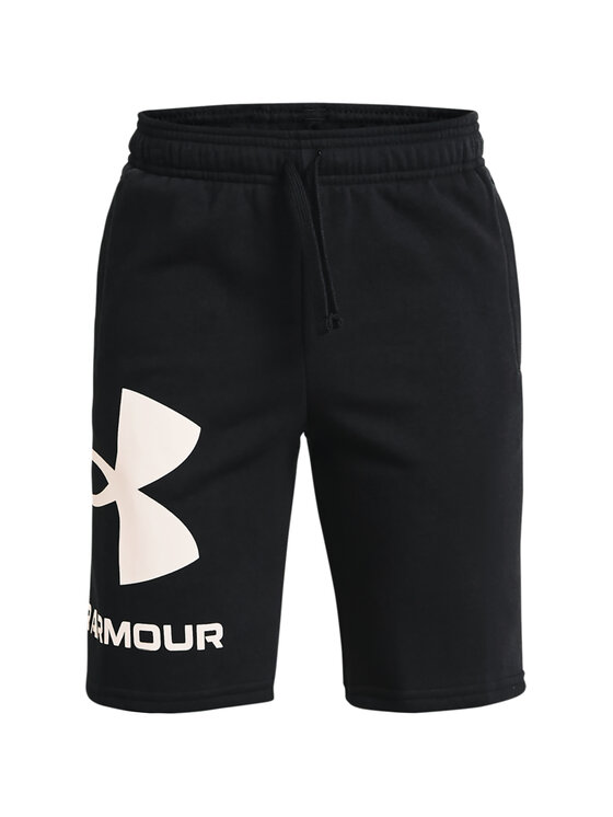 Under Armour Športne Kratke Hlače UA RIVAL FLEECE LOGO SHORTS 1359065 Črna Regular Fit