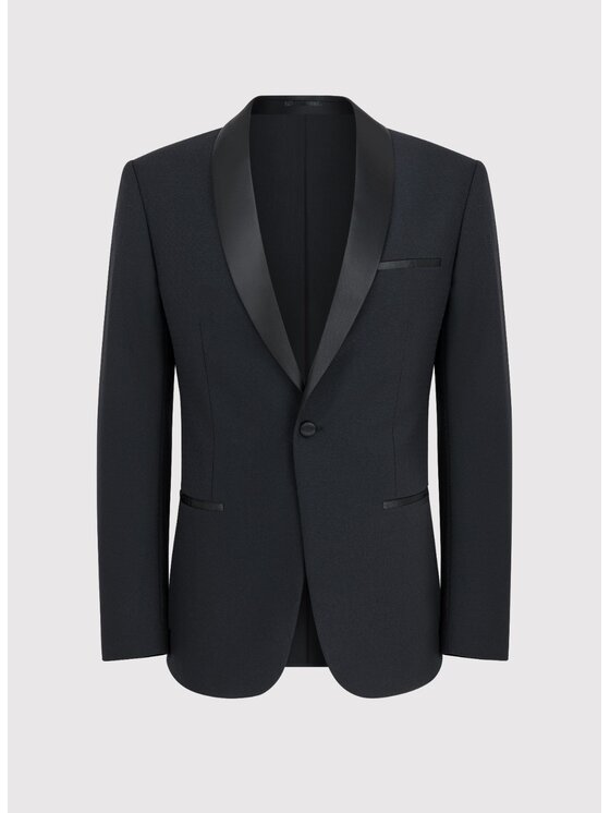 Pako Lorente Pako Lorente Marynarka P24SP-3S-001 Czarny Slim Fit
