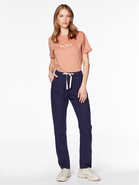 Roxy Roxy T-krekls Noon Ocean ERJZT05490 Oranžs Regular Fit