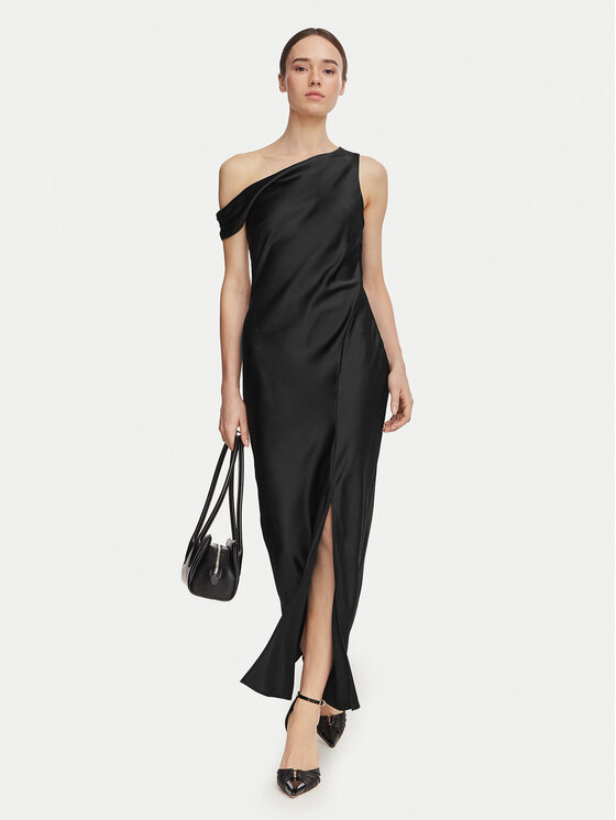 HUGO HUGO Koktélruha 50570920 Fekete Slim Fit