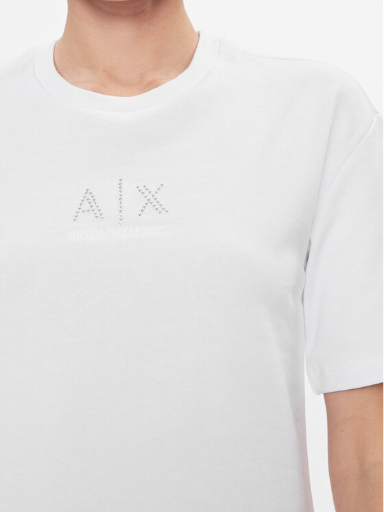 Armani Exchange Armani Exchange Sukienka codzienna 3DYA89 YJFHZ 1000 Biały Regular Fit