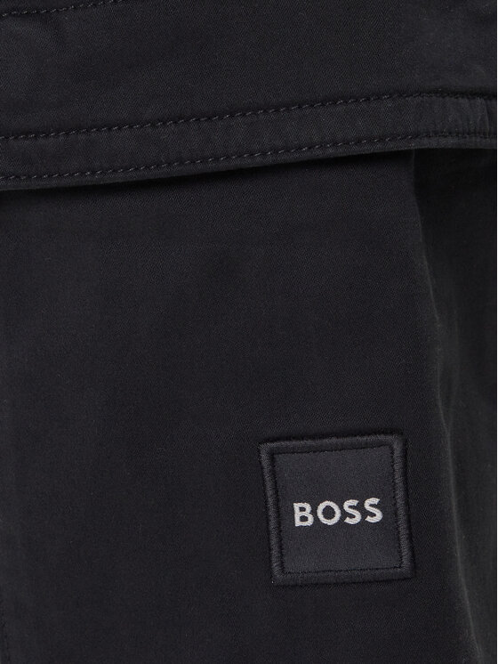 BOSS BOSS Medžiaginės kelnės Sisla-9 50544866 Juoda Regular Fit