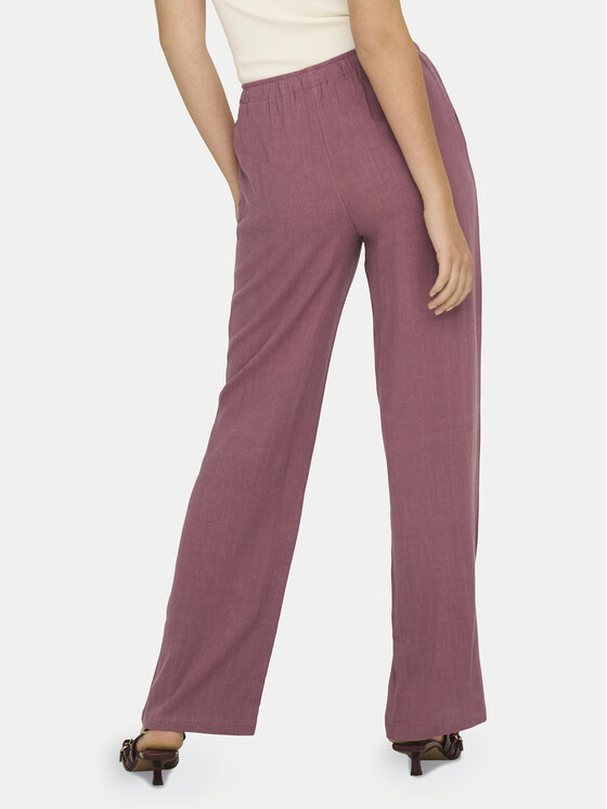 ONLY ONLY Текстилни панталони Siesta 15322263 Розов Regular Fit