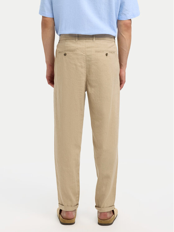 Selected Homme Selected Homme Pantaloni chino 16092732 Beige Relaxed Fit