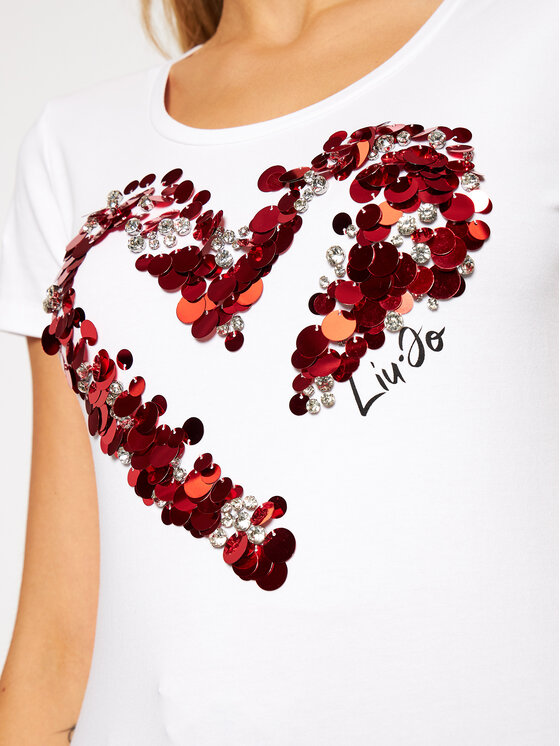 Liu Jo Liu Jo Тишърт WF0176 J5003 Бял Regular Fit