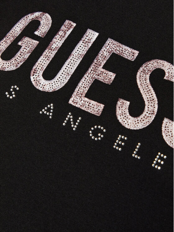 Guess Guess T-shirt W5RI19 I3Z14 Crna Regular Fit