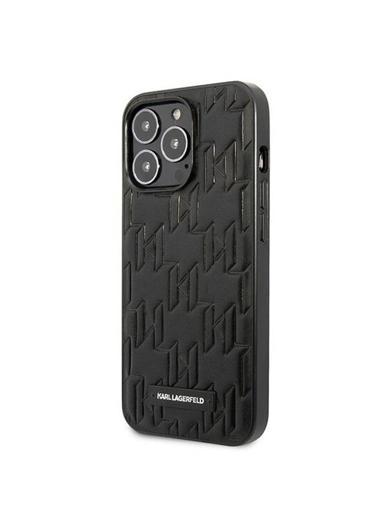 KARL LAGERFELD KARL LAGERFELD Etui na telefon Monogram Plaque Czarny