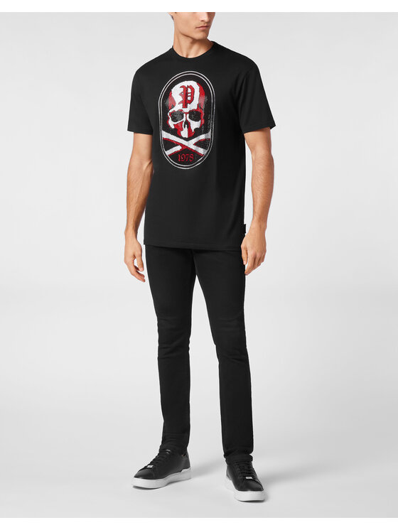 PHILIPP PLEIN PHILIPP PLEIN Tričko 14793 Čierna Regular Fit