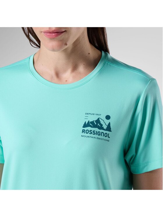 Rossignol Rossignol T-Shirt W Graphic Active Tee Zielony jasny Regular Fit