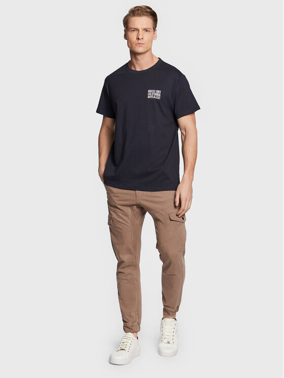 T-shirt Mirage Palm M3GI16 I3Z14 Blu scuro Slim