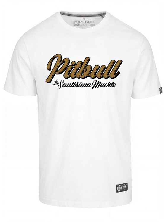 PITBULL PITBULL T-Shirt SANTA MUERTE 26 Biały Regular Fit