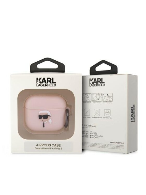 KARL LAGERFELD KARL LAGERFELD Etui na słuchawki AirPods 3 Różowy