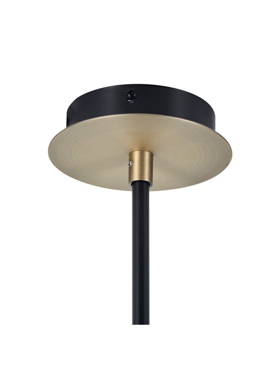 MIAhome MIAhome Lampa wisząca SPILLO czarno złota 92 cm Czarny