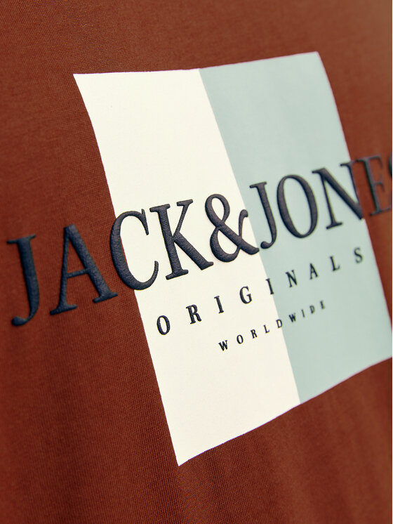 Jack&Jones Jack&Jones Футболка Fredeiksberg 12262492 Коричневий Regular Fit