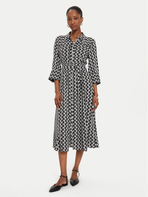 Marella Rochie tip cămașă Gerusia 2423226044 Negru Regular Fit