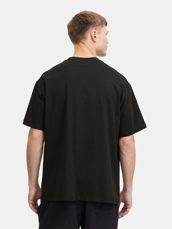 Solid Solid T-shirt 21108243 Nero Relaxed Fit