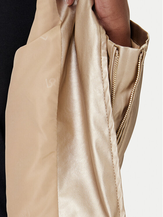 Rinascimento Rinascimento Giacca in similpelle CFC0124665003 Oro Regular Fit