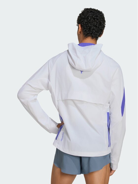 adidas adidas Kurtka do biegania 139713 Biały Slim Fit