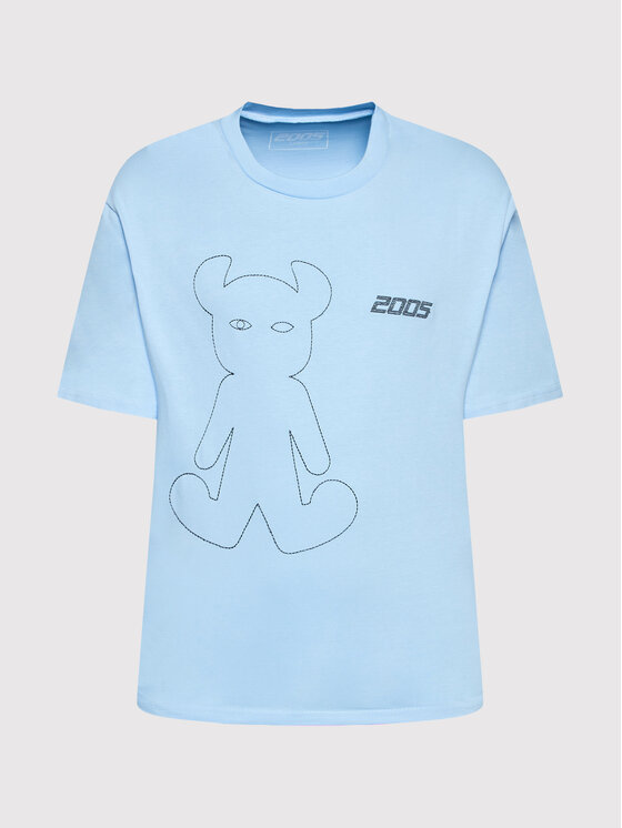 2005 2005 T-Shirt Unisex Horned Světle modrá Relaxed Fit