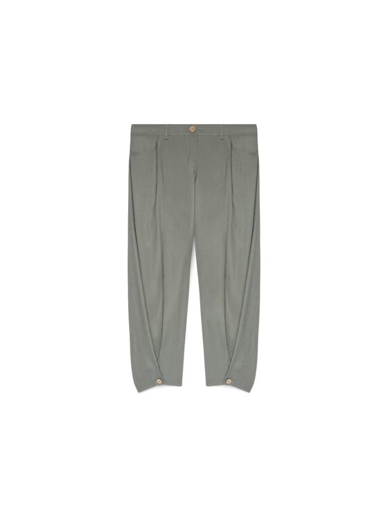 Fiorella Rubino Fiorella Rubino Pantaloni di tessuto P041T005277N0Z5 Verde Regular Fit