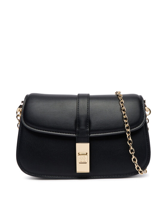 Tommy Hilfiger Tommy Hilfiger Borsetta Th Heritage Chain Crossover AW0AW19319 Nero
