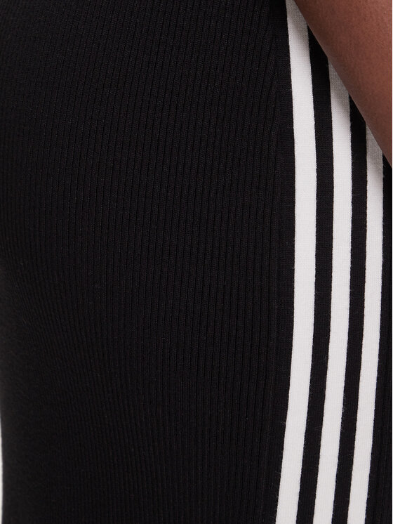 adidas adidas Ceruzaszoknya adicolor Knit 3-Stripes JW2661 Fekete Regular Fit