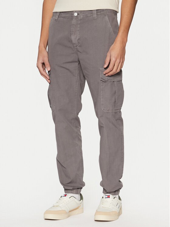 Tommy Jeans Tommy Jeans Joggers kalhoty Ryan DM0DM20284 Šedá Regular Fit