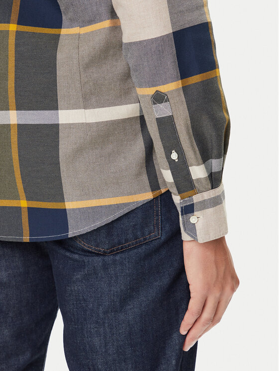 Barbour Barbour Košulja Dunoon MSH4980TN16 Zelena Regular Fit