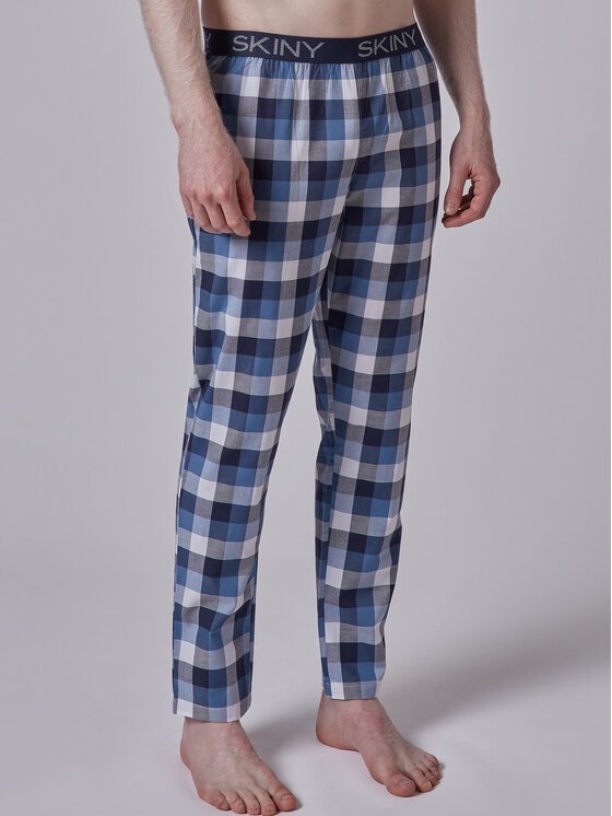 Skiny Skiny Kalhoty z materiálu 080511 Bílá Regular Fit