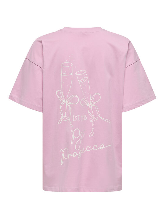 ONLY ONLY T-Shirt Vivvi 15346761 Różowy Regular Fit