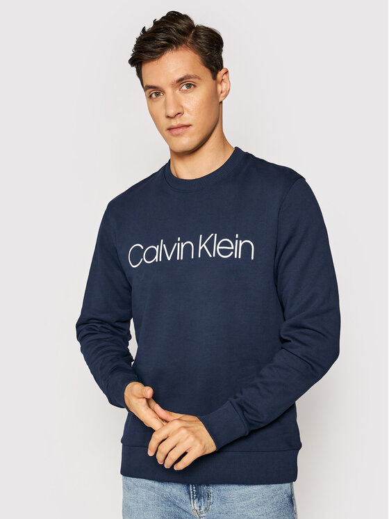 Calvin Klein Calvin Klein Mikina Logo K10K104059 Tmavomodrá Regular Fit