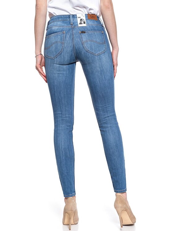 Lee Lee Jeansy SCARLETT Niebieski Skinny Fit