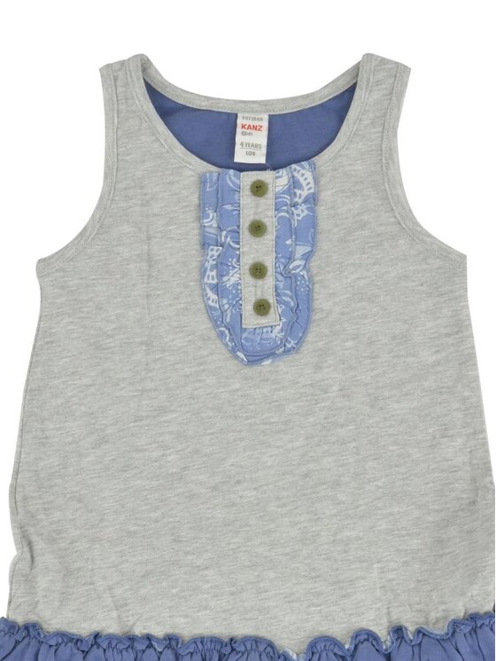 Kanz Kanz Sukienka codzienna 1514218-8200 Szary Basic Fit