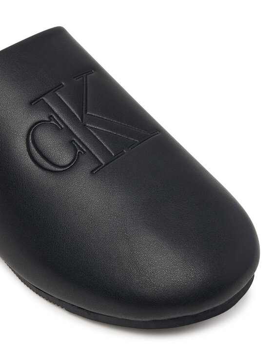 Calvin Klein Calvin Klein Пантофи Home Slipper Mule Lth HM0HM02279 Черен