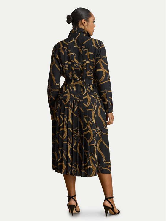 LAUREN RALPH LAUREN LAUREN RALPH LAUREN Рокля тип риза 200P13730001 Черен A-Line Fit