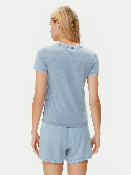 Guess Jeans Guess Jeans T-krekls W5GI41 KCTL1 Zils Regular Fit