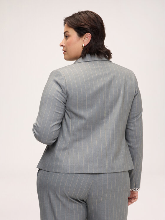 Fiorella Rubino Fiorella Rubino Marynarka Q055T000305N0S3 Szary Slim Fit