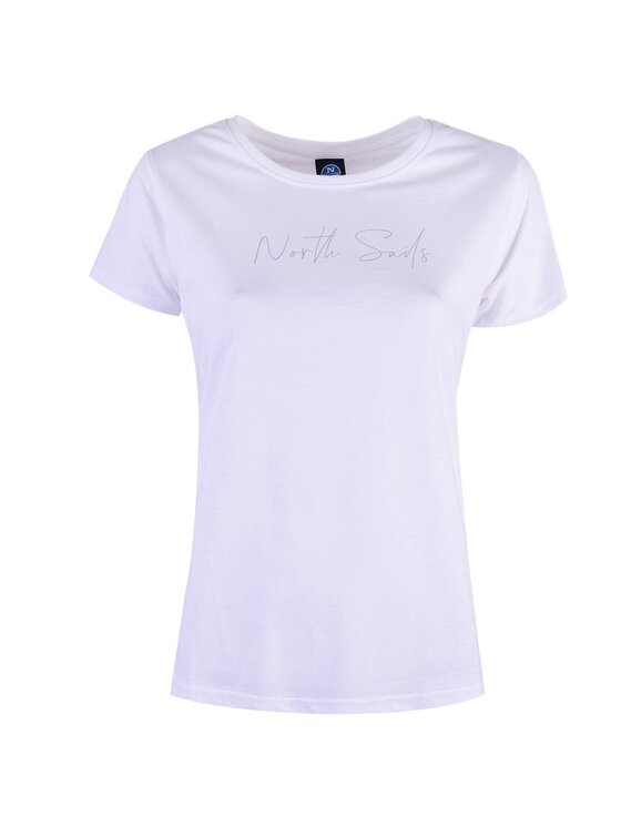 North Sails North Sails T-Shirt 90 2356 000 | T-Shirt S/S W/Logo Λευκό Regular Fit