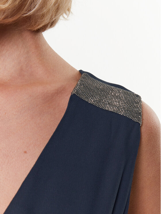 Fabiana Filippi Fabiana Filippi Sommerkleid ABD273W223 Dunkelblau Regular Fit