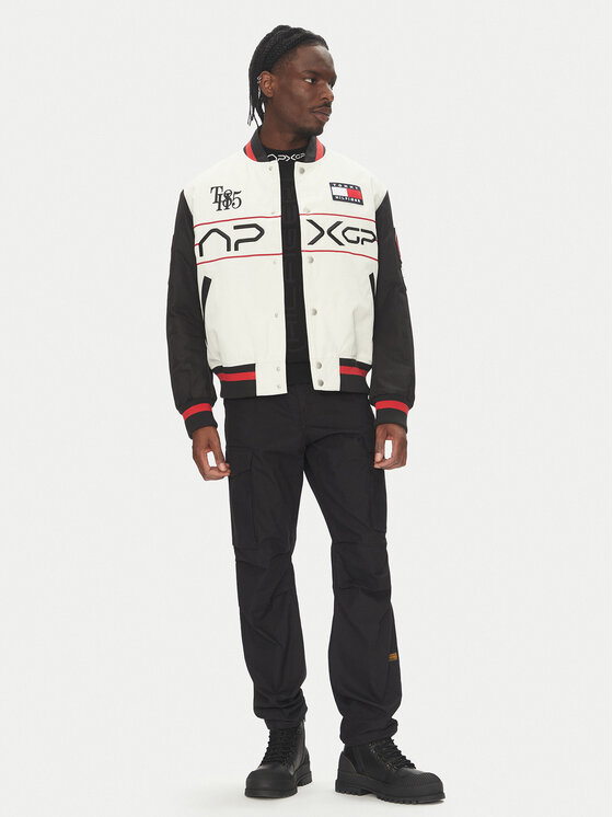 Tommy Hilfiger Tommy Hilfiger Bomber-jakk F1 Movie MW0MW41367 Ekrüüvärv Regular Fit