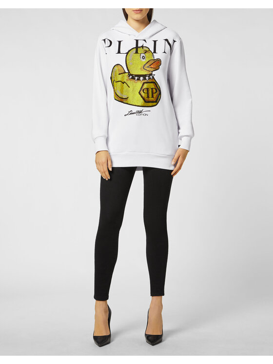 PHILIPP PLEIN PHILIPP PLEIN Mikina 963 Biela Regular Fit