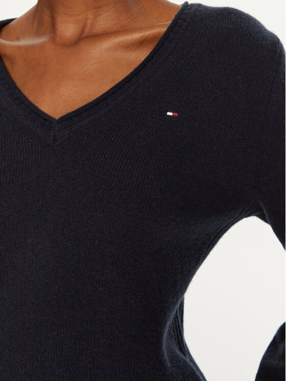 Tommy Hilfiger Tommy Hilfiger Sweater WW0WW43505 Sötétkék Regular Fit